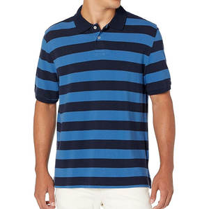 เสื้อโปโลสำหรับผู้ชายทำจากผ้าฝ้ายลายพื้น - Product Image 1