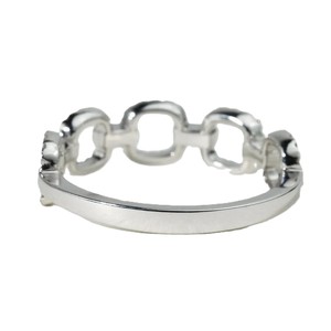 Anillo Fino con Diamante de Laboratorio Redondo, Color DEF, Claridad VSVVS, Certificado IGI, Oro Sólido de 10K, 14K, 18K, Diseño Geométrico de Cadena, Anillo de Moda - Product Image 4
