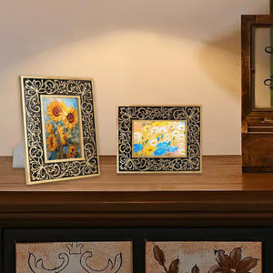 Cadre photo en bois massif de qualité d'exportation Cadre photo en bois fait main de qualité supérieure Élégant Décoration de table de bureau à domicile Boutique Cadre photo - Product Image 4