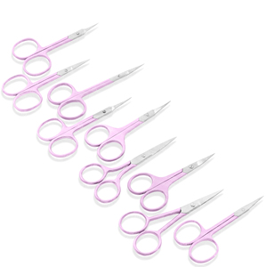 Ciseaux à sourcils en acier inoxydable personnalisés avec pointe fine, aspect premium, série Executive pour une coupe précise et un contrôle maximal - Product Image 2