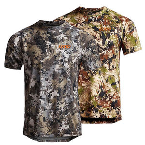 T-shirts d'hiver pour hommes en Cordura respirant, col rond, séchage rapide, polyester/coton, vente en gros OEM - Product Image 2