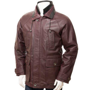 Chaqueta de Cuero para Hombre de Invierno de Alta Calidad al por Mayor con Cierre de Cremallera, Impermeable y Cortavientos, Servicio OEM/ODM, Estilo Urbano y Motero - Product Image 3