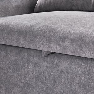 Divano letto estraibile con schienale regolabile da 55,1 pollici, con tasche portaoggetti, 2 cuscini morbidi, porte USB, marca Liv - Product Image 6