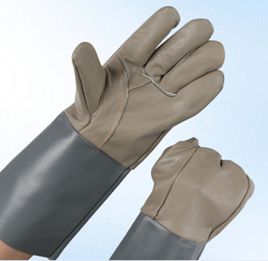 Gants de soudage TIG Vantrex Industries de qualité supérieure en cuir de chèvre premium avec protection anti-éclaboussures de métal fondu, type B, pouce entièrement recouvert - Product Image 3