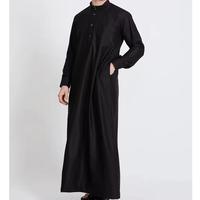 Qamis vert menthe pastel pour homme, style été, Jubba saoudienne, robe islamique à manches longues, Kandura arabe, Dishdasha décontractée et respirante