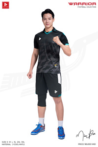 ชุดเสื้อฟุตบอล WARRIOR JP แบบกำหนดเอง แห้งเร็ว ระบายอากาศได้ดี พิมพ์ลายด้วยความร้อน เหมาะสำหรับทุกเพศ ทุกวัย ชุดทีม 100% โพลีเอสเตอร์ คอวี แขนสั้น - Product Image 5