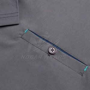 Haut de blouse médicale classique pour hommes, uniforme médical pour médecins, infirmières et personnel de laboratoire, avec tissu respirant et logo personnalisé - Product Image 5