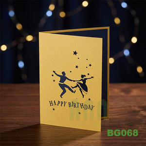 ANN HANDICRAFT BG068 Tarjetas de Felicitación Promocionales Hechas a Mano con Diseño 3D de Feliz Cumpleaños, Rectangulares, con Barnizado Mate e Impresión a 4 Colores Personalizada - Product Image 2