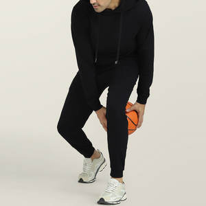 ชุดวอร์มผู้ชาย ฤดูใบไม้ผลิ ปี 2026 ระบายอากาศได้ดี ผ้าฝ้ายฟลีซ 100% ชุดออกกำลังกาย ไซส์ใหญ่ ทรงปกติ ชุดกีฬา 2 ชิ้น - Product Image 2