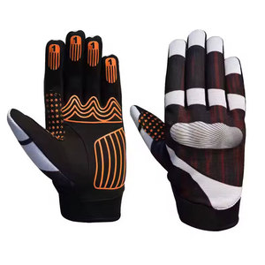 Leather Motorbike Gloves Stylish Outdoor Breathable Non-Slip Adjustable Wrist <b>Strap</b> Flexible Lightweight - Product Image 1