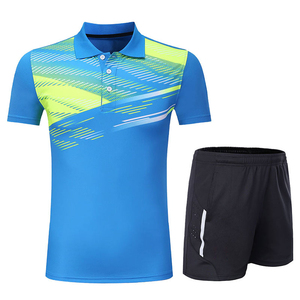Camiseta de Tenis Personalizada de Manga Corta con Cuello en V, Logotipo de Patrocinador Personalizado de Alta Calidad, Uniforme Deportivo de Entrenamiento, Secado Rápido y Transpirable - Product Image 6