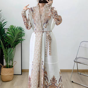 Abaya Elegante Bordada para Mujer, Vestido Maxi de Boda, Manga Larga, Túnica Islámica, Abaya Musulmana de Dubái, Modesta, para Fiesta - Product Image 4