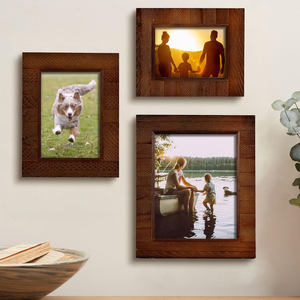 Marco de Fotos Rústico Hecho a Mano de Madera Maciza, Estilo Vintage, Decorativo para Hogar, Oficina, Sala de Estar, Exhibición en Mesa - Product Image 5