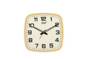 Sonam Square Quartz Wall <b>Clock</b> Analog <b>Battery</b> Operated Minimalist Design Easy to Read Plastic Frame Living Room Use - Product Image 3
