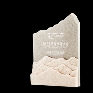 Trophée en acrylique bronze cristal transparent de qualité supérieure, prix moderne personnalisé, sport, gravure au laser personnalisée, durable, recyclable, entreprise - Product Image 5