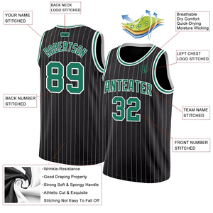 Camiseta de Baloncesto Personalizada Vients con Nombre, Número y Logotipo del Equipo, Uniforme Personalizado para Adultos, 100% Poliéster, Absorbente de Humedad, Manga Corta - Product Image 2