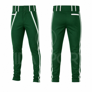 Pantalons de baseball imprimés par sublimation personnalisés, durables, légers, 100% polyester, écologiques, respirants, séchage rapide, vêtements de sport d'équipe - Product Image 5