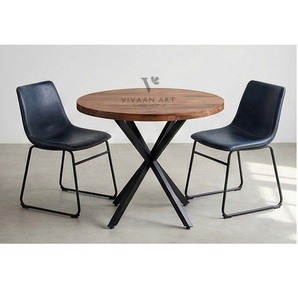 Juego de Mesa y Sillas de Comedor de Madera Maciza de Lujo para Espacios Modernos - Product Image 2