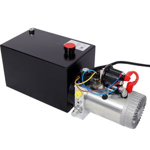 Unité hydraulique robuste 12V CC avec réservoir en acier de 8 litres, pompe hydraulique pour remorques de camions commerciaux, pour benne basculante et manutention du bois - Product Image 6