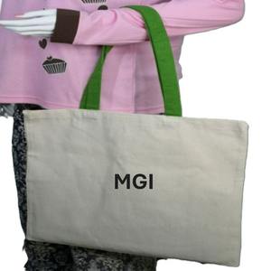 Sac fourre-tout en coton écologique personnalisé imprimé, réutilisable, pour la plage, sac de shopping fantaisie, sac promotionnel en toile recyclée, vente en gros - Product Image 4