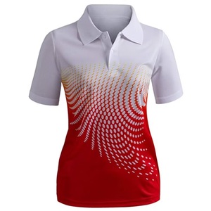 Ropa Deportiva, Camisetas Polo de Moda para Mujer, Camiseta Polo con Estampado por Sublimación, Lista para Enviar, Ligera, para Actividades al Aire Libre - Product Image 1