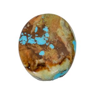 คุณภาพชั้นดีเยี่ยม 100% เทอร์ควอยซ์ทิเบตธรรมชาติรูปไข่ Cabochon อัญมณีหลวมแท้สําหรับทําเครื่องประดับจํานวนมาก - Product Image 1