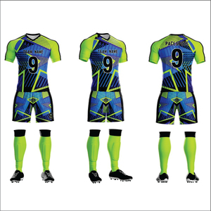 ชุดฟุตบอลโพลีเอสเตอร์ 100% ทนทาน ชุดยูนิฟอร์มฟุตบอลแบบกำหนดเองได้ |   ชุดฝึกซ้อมฟุตบอลแบบแห้งเร็ว ซับลิเมชั่น พิมพ์ลายเสื้อฟุตบอล - Product Image 2