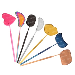 Professional <b>Makeup</b> Tools Eyelash <b>Mirrors</b> Bulk Wholesale Stainless Steel <b>Mirror</b> Handle for Lash Extensions With Private Label - Product Image 1
