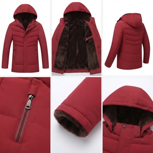 Ventes chaudes : veste d'hiver décontractée pour homme avec fermeture éclair, logo personnalisé imprimé, style streetwear, veste matelassée - Product Image 6