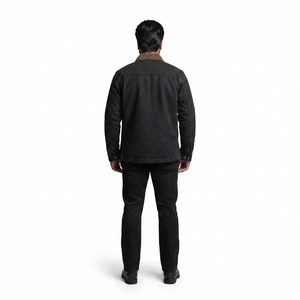 Men's 100% Cotton Canvas <b>Chore</b> <b>Jacket</b> Abrasion Resistant Custom Private Label OEM Casual Streetwear Workwear Utility Coat Silk - Product Image 2