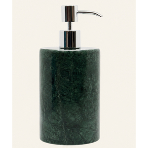 Distributeur de savon en marbre vert naturel au design classique, flacon de lotion en pierre pour hôtels et décoration de salle de bain moderne, distributeur de liquide - Product Image 5
