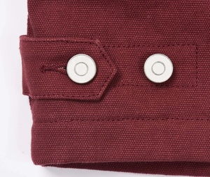 Chaqueta informal de lujo de lona pesada logotipo personalizado algodón en blanco con cremallera chaqueta de trabajo Vintage para hombres - Product Image 6