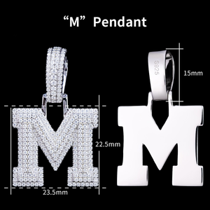 Colgante de Letra Redonda Brillante de Moissanita Chapado en Plata de Ley 925, Estilo Hiphop, Unisex, Regalo para Hombre, Certificado GRA - Product Image 6