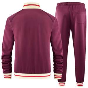Conjunto Deportivo de Invierno para Hombre, Más Vendido, Color Sólido Personalizado, Nuevo Diseño de Dos Piezas, Talla Grande, Transpirable, Algodón/Poliéster, Protección UV - Product Image 4
