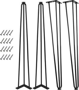 OEM.ODM Vietnam Hairpin <b>Table</b> <b>Legs</b> 34" Set of 4 Desk <b>Legs</b> 880lb Load Furniture <b>Legs</b> for DIY Dining Desk EDPTBL018 - Product Image 1