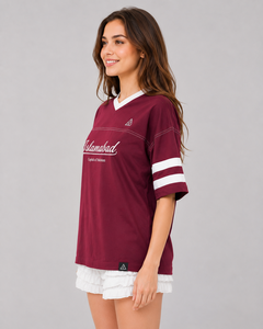 Custom Made Drop Shoulder Boxy Fit Women's T-Shirt 100% Cotton Regular Lightweight Breathable Quick Dry Solid Color <b>Appliques</b> - Product Image 2
