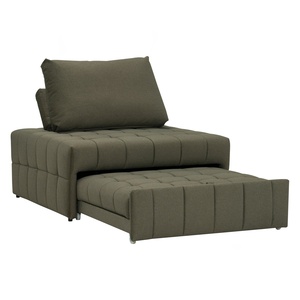 Minimalist <b>Foldable</b> Seater <b>Sofa</b> <b>Bed</b> with Metal Legs Pet-Friendly Fabric for Modern Home Living Room Apartment - Product Image 2