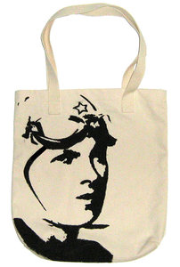 Canvas <b>Drawstring</b> <b>Bag</b> Medium Size Cartoon French Bulldog Pattern Daily Use Shopping Tote - Product Image 4