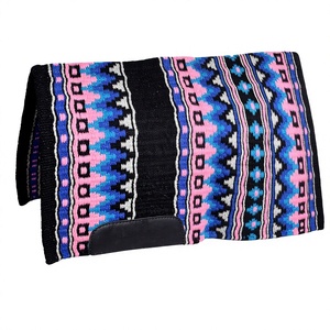 Almohadilla de Silla de Montar Occidental Tejida a Mano, de Tela de Algodón Duradera, Cómoda, con Patrón Tribal Colorido, Color y Tamaño Personalizables - Product Image 1