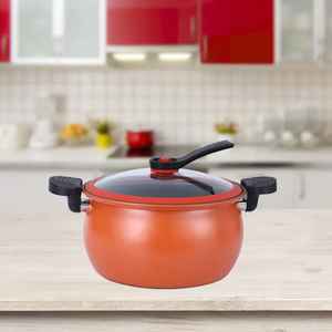 Olla Antiadherente con Diseño de Leopardo y Tapa de Vidrio, Compatible con Inducción, Olla para Sopa, Utensilios de Cocina de Lujo - Product Image 5