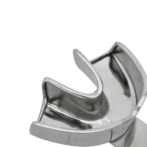 Bandejas de Impresión Dental de Acero Inoxidable Hechas a Mano en Pakistán - Bandejas Reutilizables de Alta Calidad con Agarre Ergonómico y Perforadas para Prótesis Dentales - Product Image 4