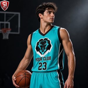 Maillot de basket personnalisé Sumroos Industry, col en V, sans manches, évacuation de l'humidité, impression par sublimation, numéros d'équipe 23, adulte unisexe - Product Image 3