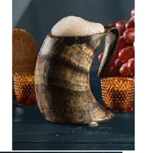 Most Selling Handmade Animal Style Drinking Horn Mug with Glossy Surface Portable for Parties & Events Viking drinking horn mug - Product Image 3