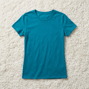 เสื้อยืดคอกลมสีน้ำเงินกรมท่า แขนสั้น ผ้าฝ้าย 100% สำหรับผู้หญิง พิมพ์โลโก้ได้ตามต้องการ ทรงพอดีตัว สไตล์ลำลอง เหมาะสำหรับฤดูร้อน เสื้อยืดเปล่าสำหรับผู้ชาย - Product Image 2