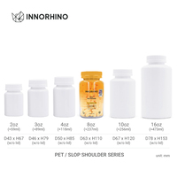 Bouteilles PET Premium/Amber 150ml/180ml 5oz/6oz avec bouchon CR pour emballage de pilules/capsules/gélules, emballage de compléments alimentaires OEM