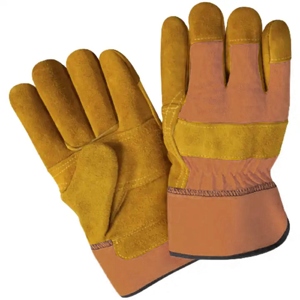 High Quality Canadian Rigger Heavy Duty Cowhide Split Leather Safety Gloves Comfortable Soft Knitted Work Hand <b>Arm</b> Protection - Product Image 5