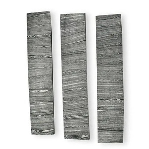 Ensemble de 3 lames Ahmad Fabric de 12 pouces en acier Damas, motif torsadé, qualité industrielle, à bord droit et pointe tombante, épaisseur 3 mm - Product Image 2