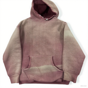Hoodie Manufacturer Custom Unisex French Terry Cotton Vintage Acid Wash Distressed Design Screen Printed Oversized Hoodie of <b>Men</b> - Product Image 4