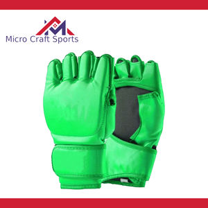 Professional MMA & Boxing <b>Gloves</b> PU Leather Custom Logo Closure Training <b>Gloves</b> Non-Slip Adjustable Wrist Strap Made in Pakistan - Product Image 3