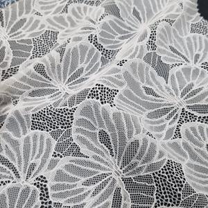 Leaf Floral Lightweight Stretch <b>Lace</b> Fabric 147cm Nylon Spandex <b>Elastic</b> Warp Knit Customized Color Custom Designs Accepted for - Product Image 5